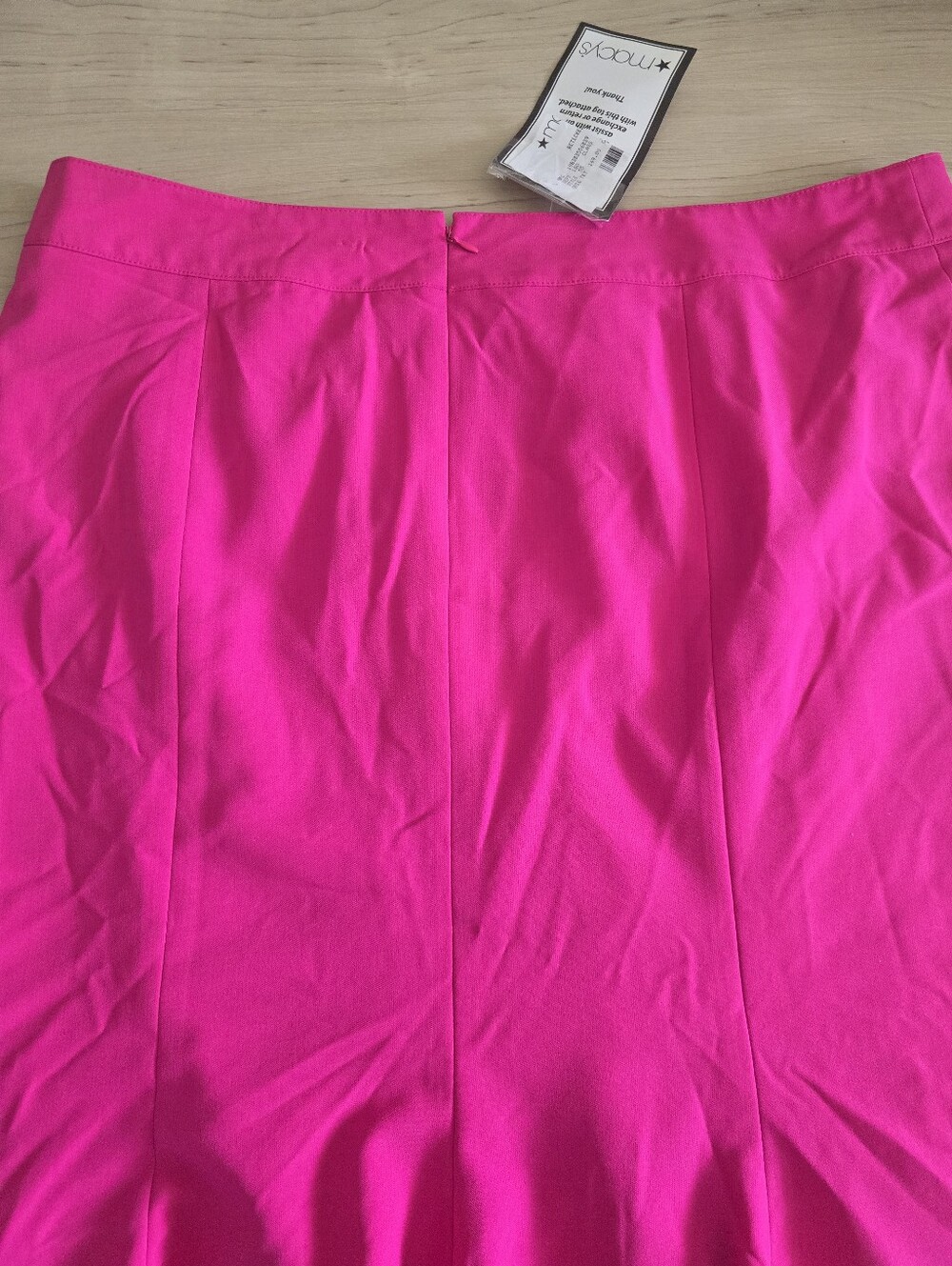 NWT Le Suit Pink Fuchsia Flare Skirt Size 18 Knee Length Career Y2K $149 - Picture 8 of 9